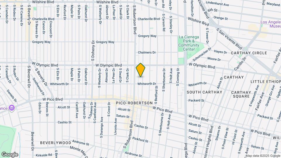 1055 S Wooster St Map and Location Details