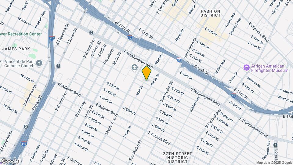 509 E 21st St Map and Location Details