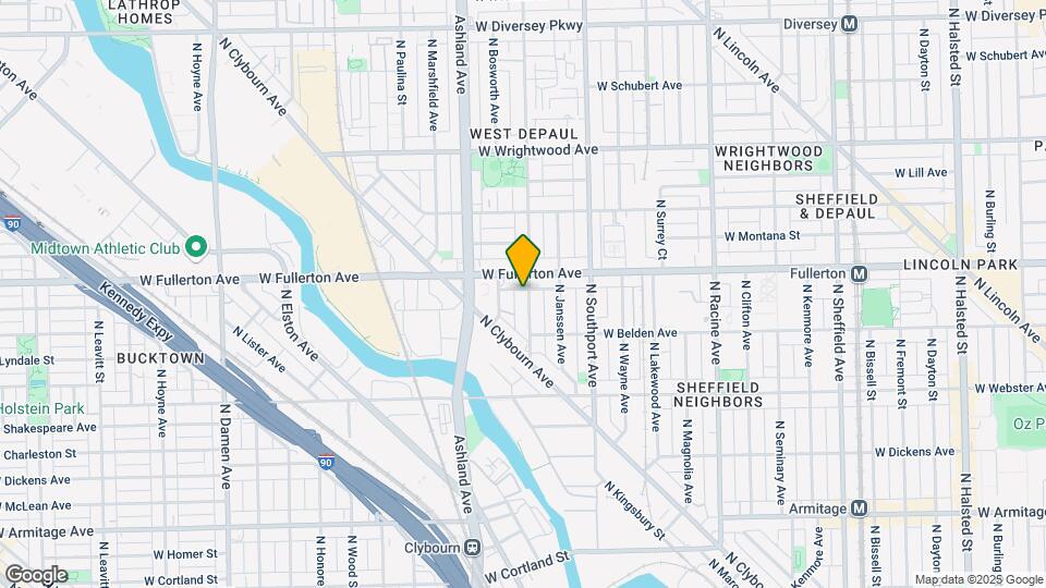 2338 N Greenview Ave Map and Location Details