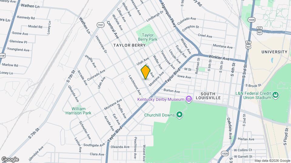 1209 Central Ave Map and Location Details