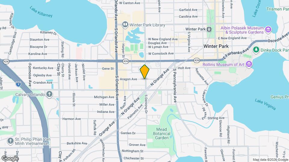 900 Aragon Ave Mapa y Detalles de la Ubicación