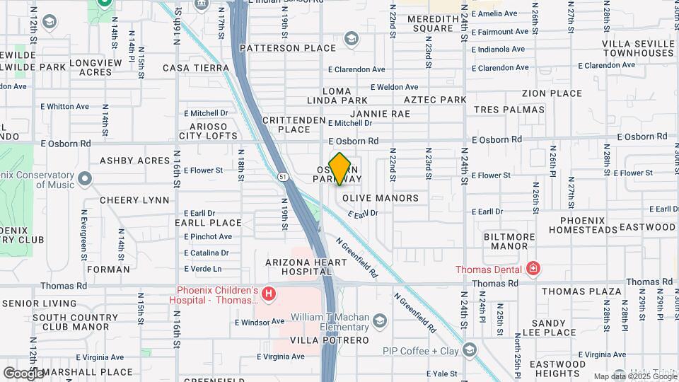 3137 N 20th Pl Map and Location Details