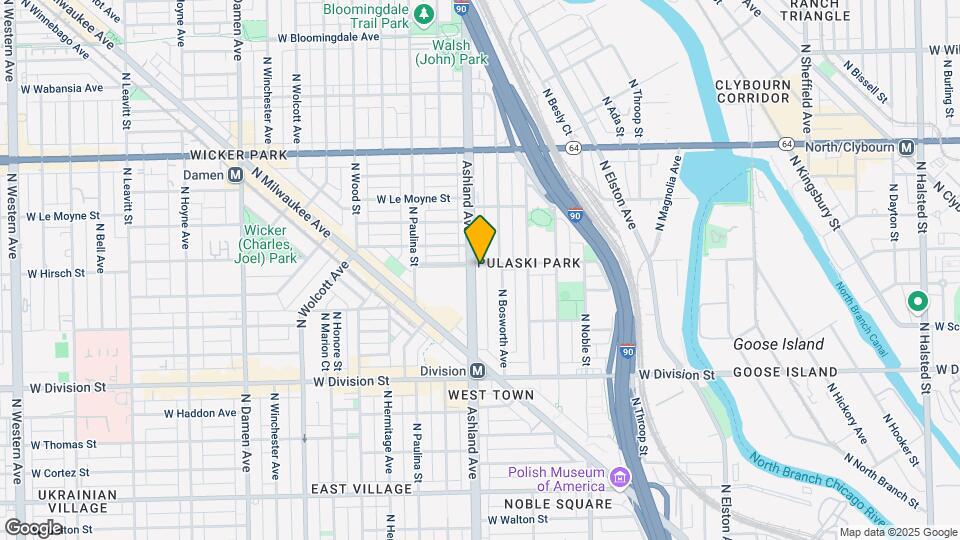 1361-1363 N Ashland Ave Map and Location Details