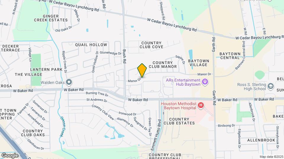 1835 Manor Dr Map and Location Details