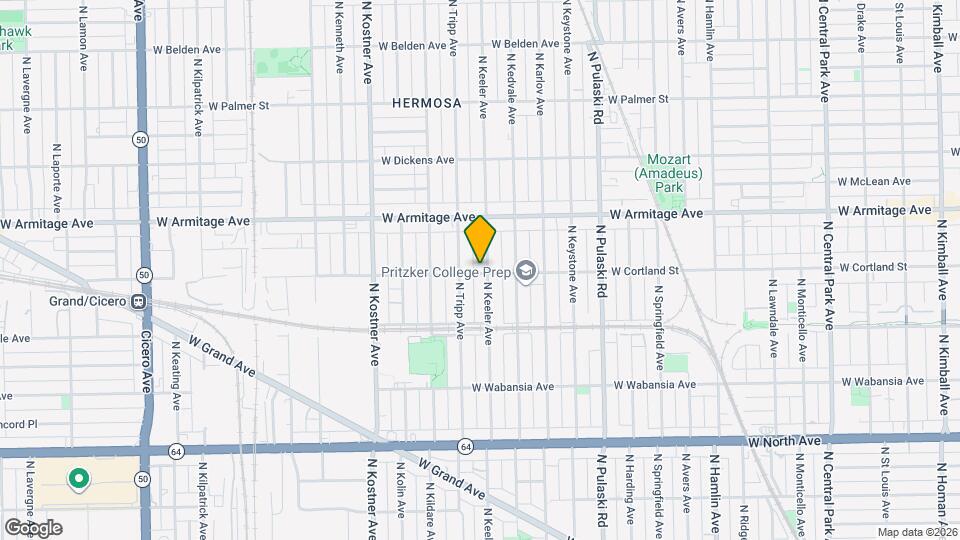 1900 N Keeler Ave, Unit 1 Map and Location Details