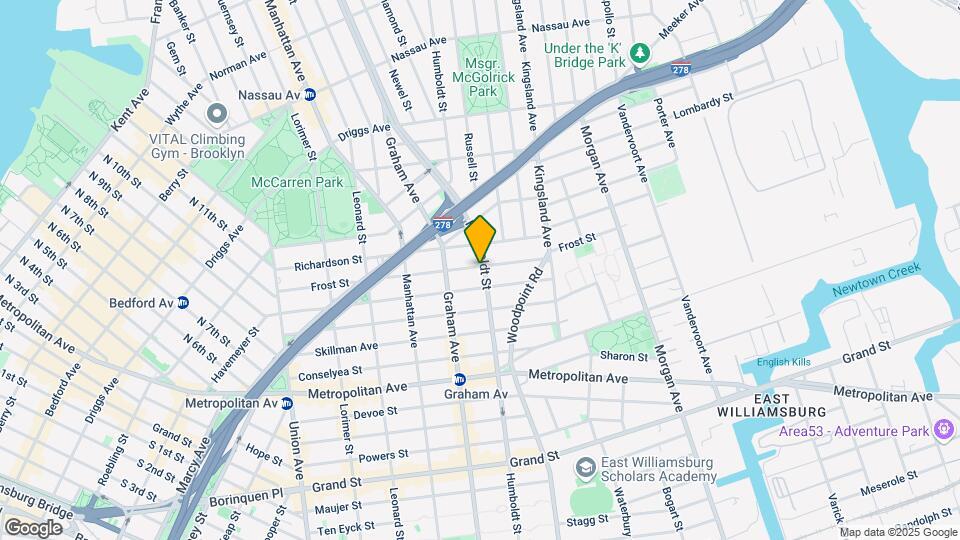 453-455 Humboldt St Mapa y Detalles de la Ubicación
