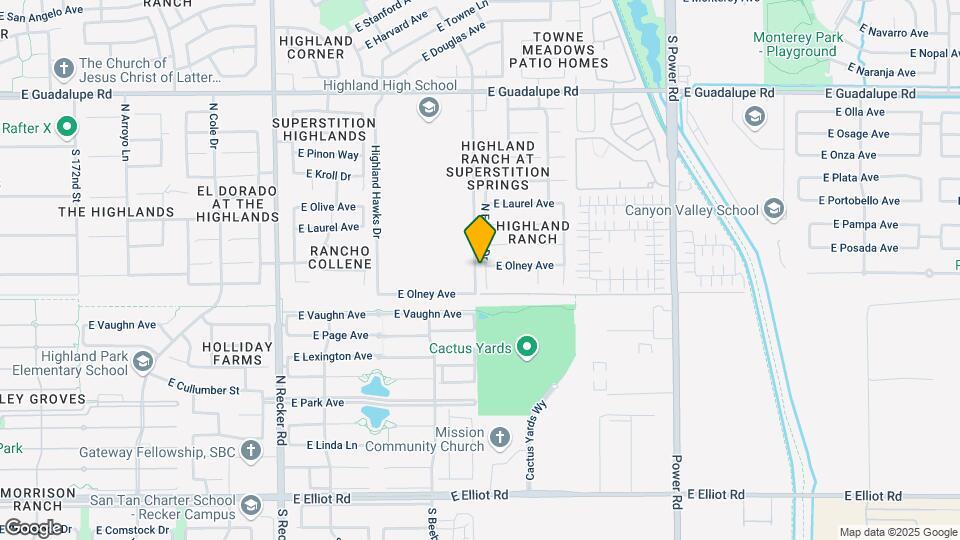 438 N Falcon Ct Map and Location Details