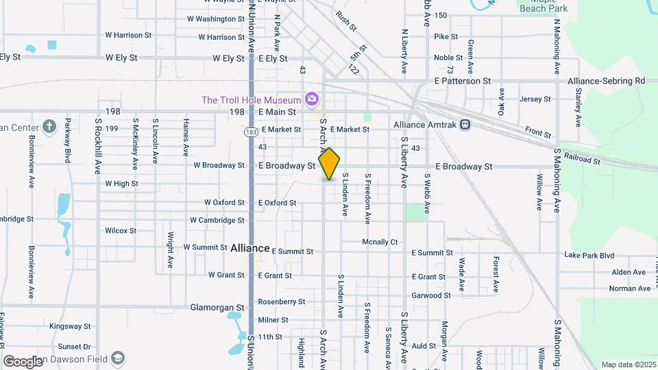 315 E High St Mapa y Detalles de la Ubicación