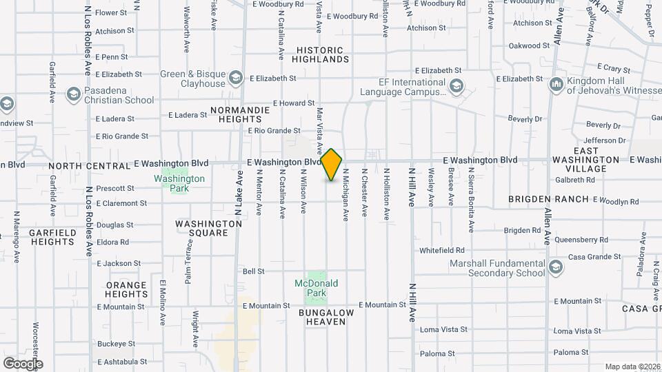 1270 Mar Vista Ave Map and Location Details