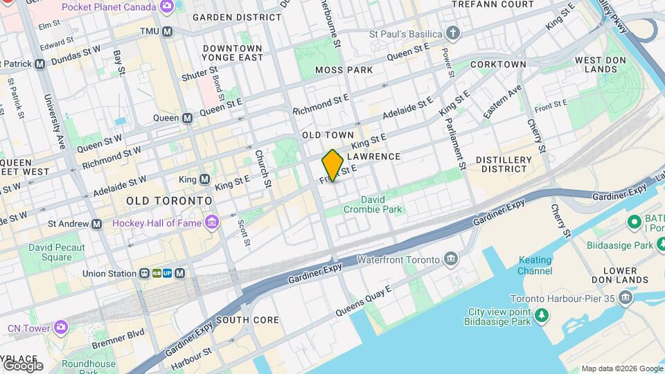 116 George St S, Unit N1002 Map and Location Details