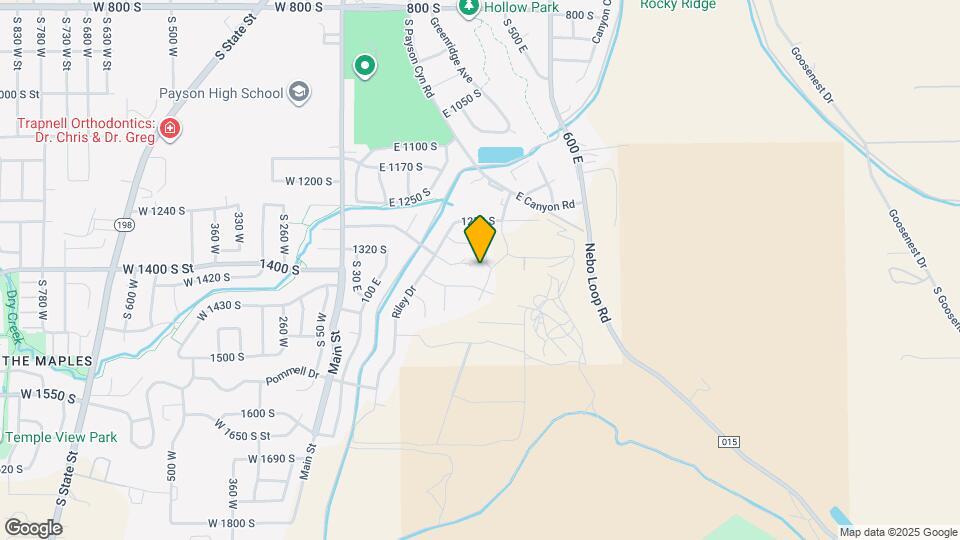 1338 S 450 E Mapa y Detalles de la Ubicación