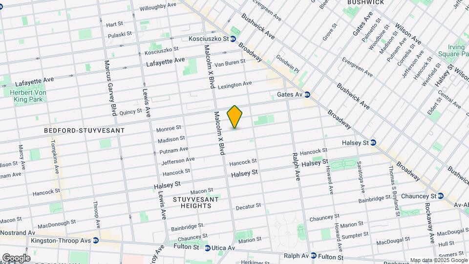 734 Madison St Map and Location Details