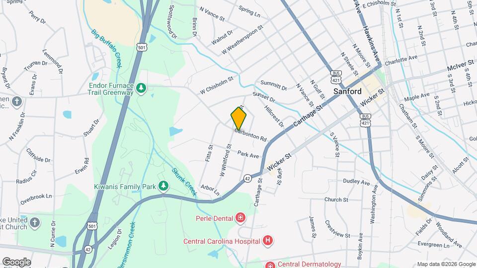 209 Carbonton Rd Mapa y Detalles de la Ubicación