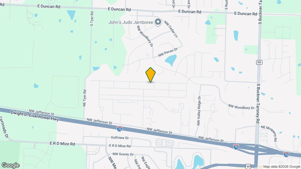 1205 NW Hilltop Ln Map and Location Details