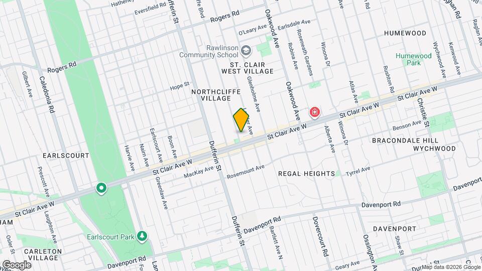109 Northcliffe Blvd Map and Location Details