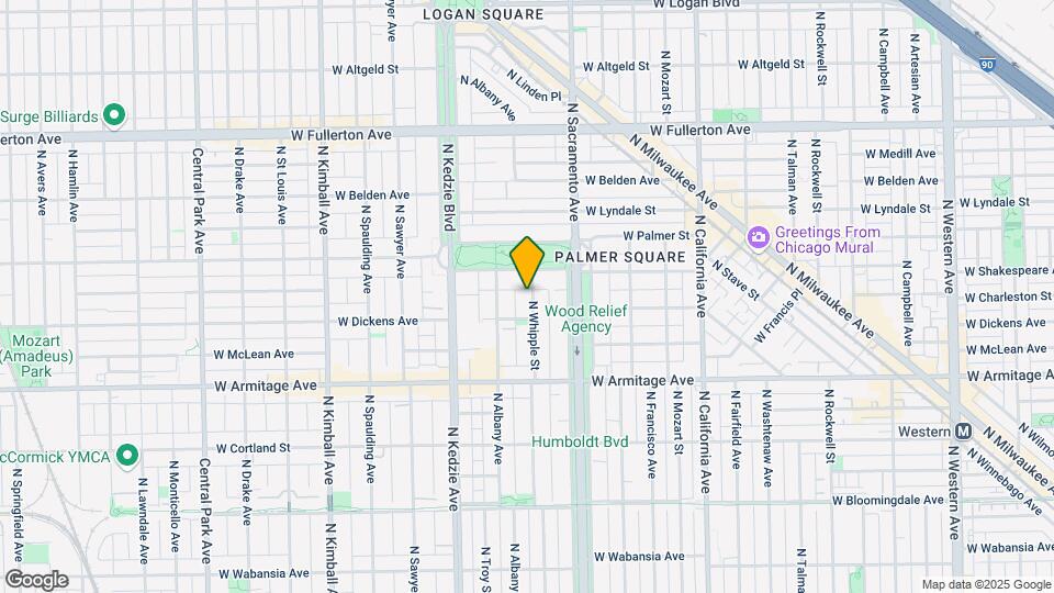 2118 N Whipple St Map and Location Details