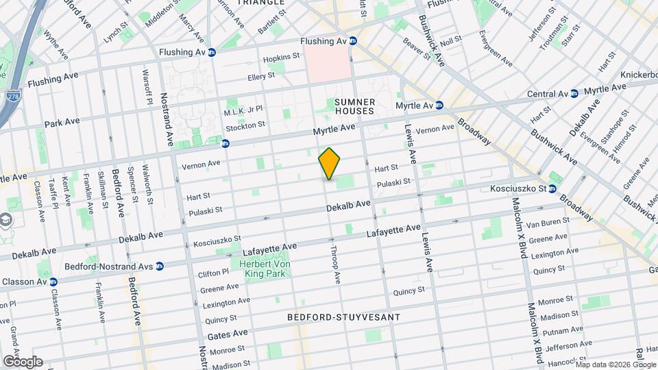 295 Throop Ave Map and Location Details