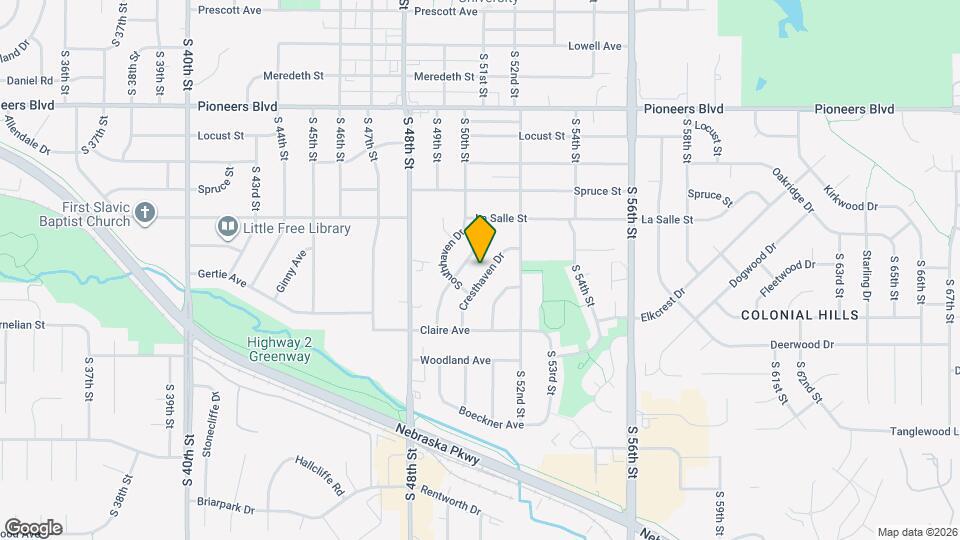 4905 Cresthaven Dr Mapa y Detalles de la Ubicación