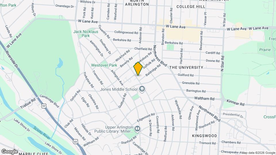 1922 Baldridge Rd Map and Location Details