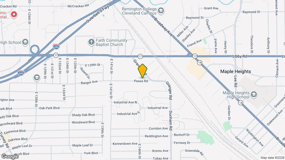 14665 Pease Rd Map and Location Details