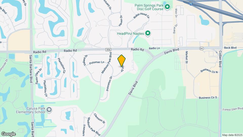 8095 Piedmont Dr Map and Location Details
