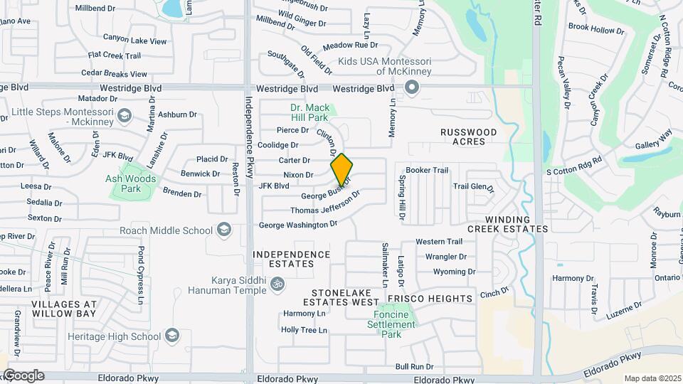 9717 George Bush Dr Map and Location Details