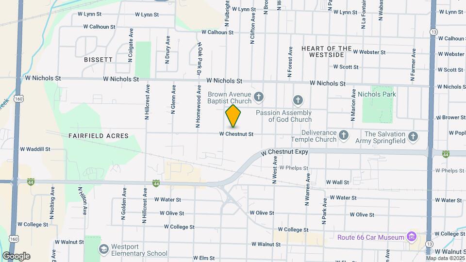 2645 W Chestnut St Map and Location Details