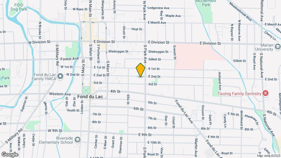 190 E 2nd St-Unit -LOWER Map and Location Details