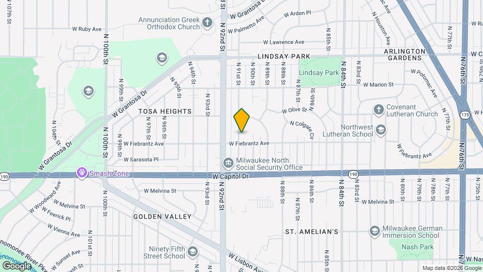 4118 N 91st St Map and Location Details