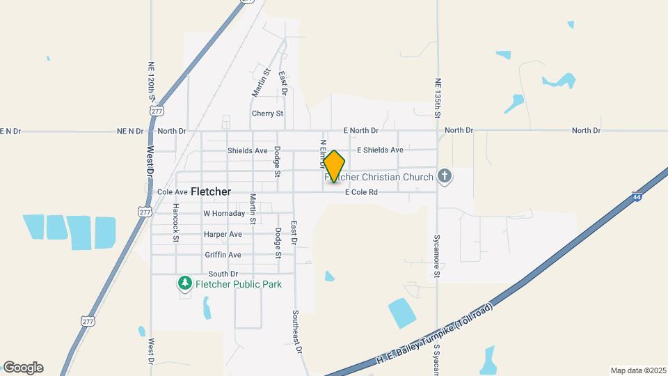 203 E Cole Rd Map and Location Details