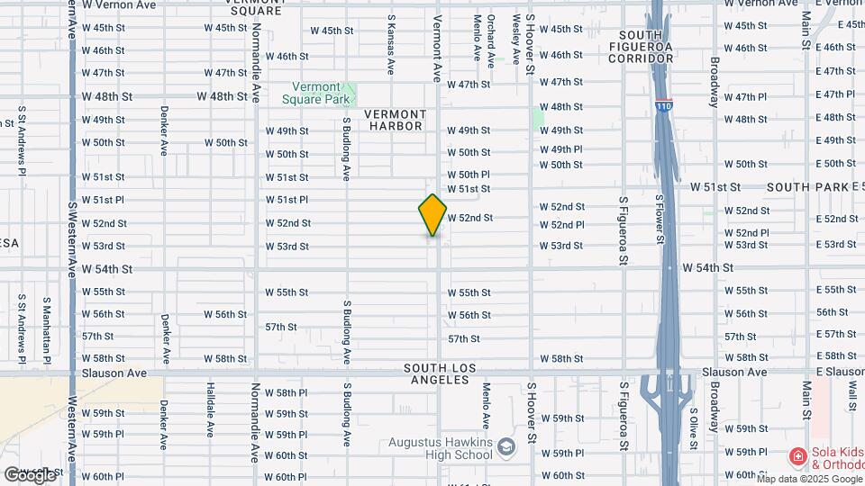 5227 S Vermont Ave Map and Location Details