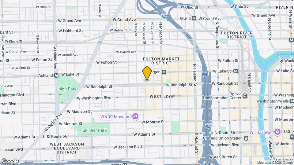1080 W Randolph St Mapa y Detalles de la Ubicación