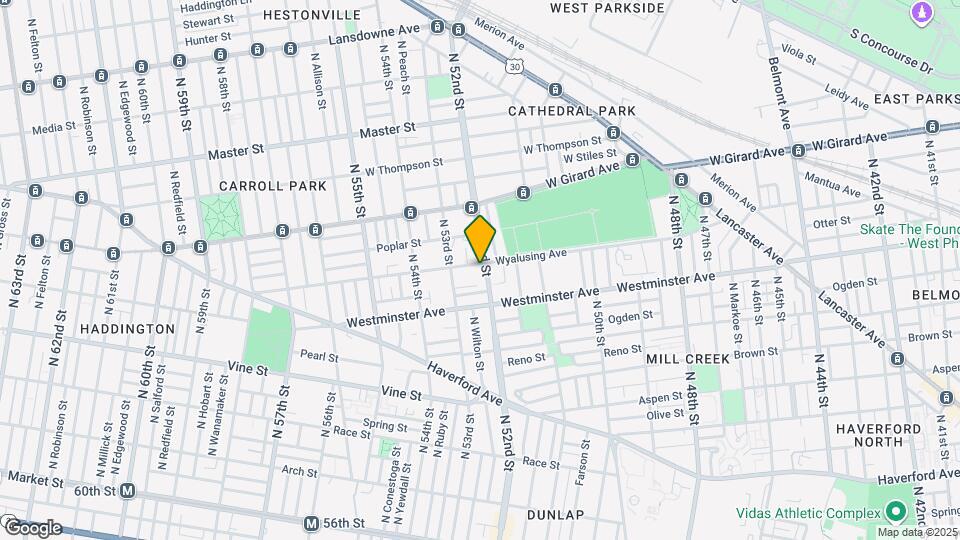 550 N 52nd St Map and Location Details