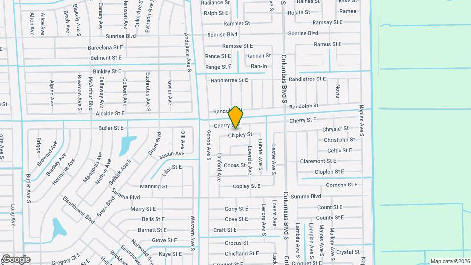 1125 Chipley St Mapa y Detalles de la Ubicación