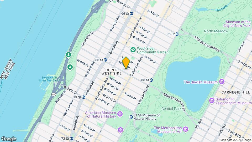 125 W 86th St Map and Location Details
