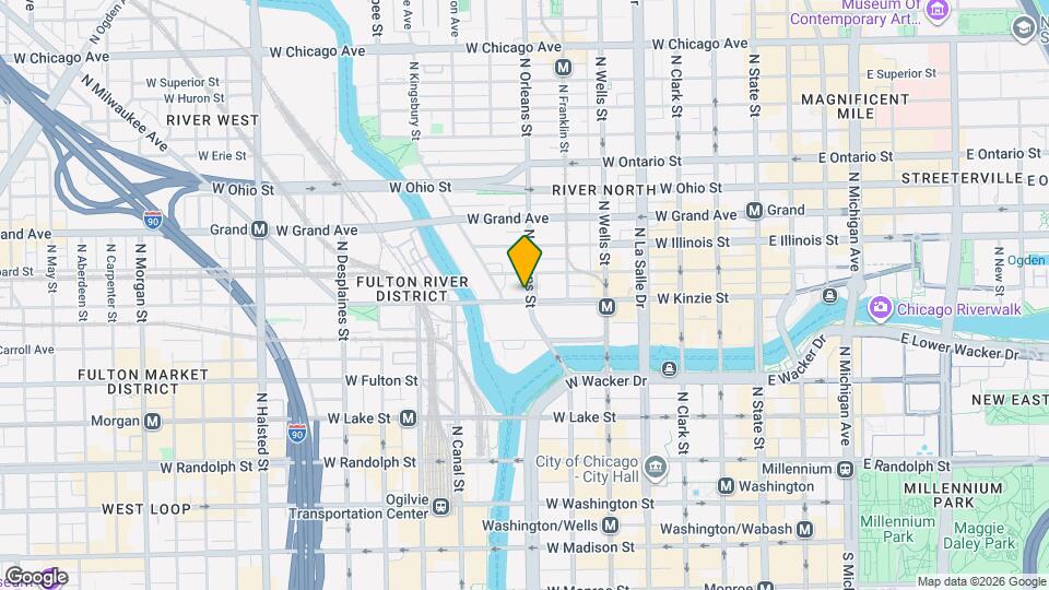 400 N Orleans St Map and Location Details