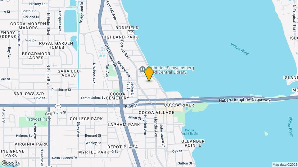 115 Indian River Dr Mapa y Detalles de la Ubicación