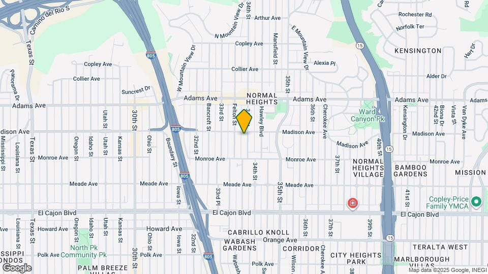 4578-82.5 34th St Map and Location Details