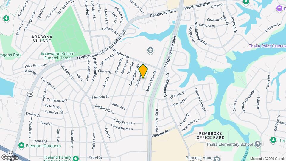 617 Breeds Hill Rd Map and Location Details