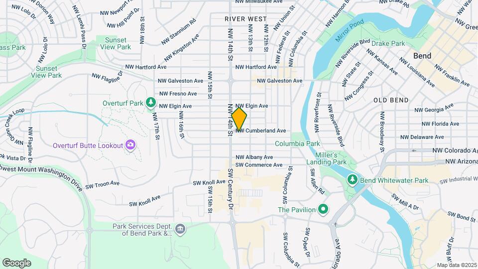 1345 NW Cumberland Ave Map and Location Details