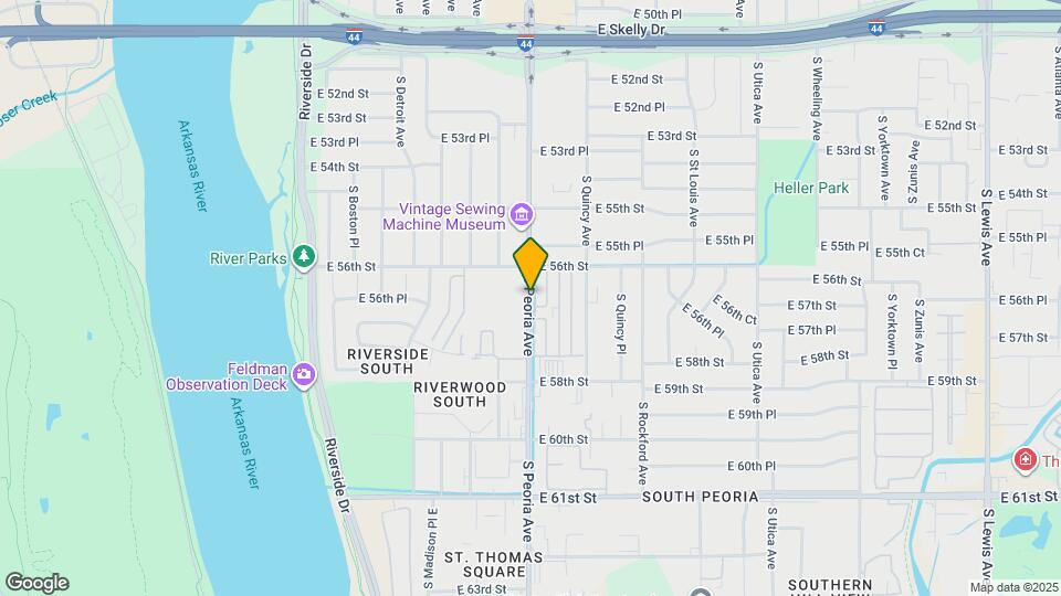 5621 S Peoria Ave Map and Location Details