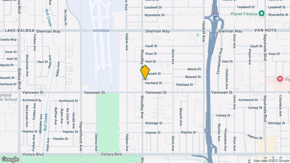 16057 Hartland St Map and Location Details