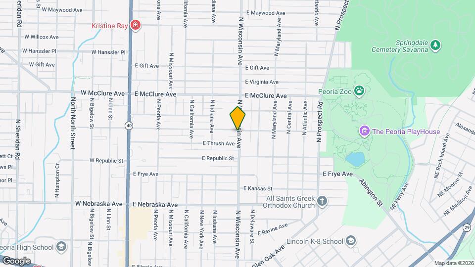 2215 N Wisconsin Ave Map and Location Details