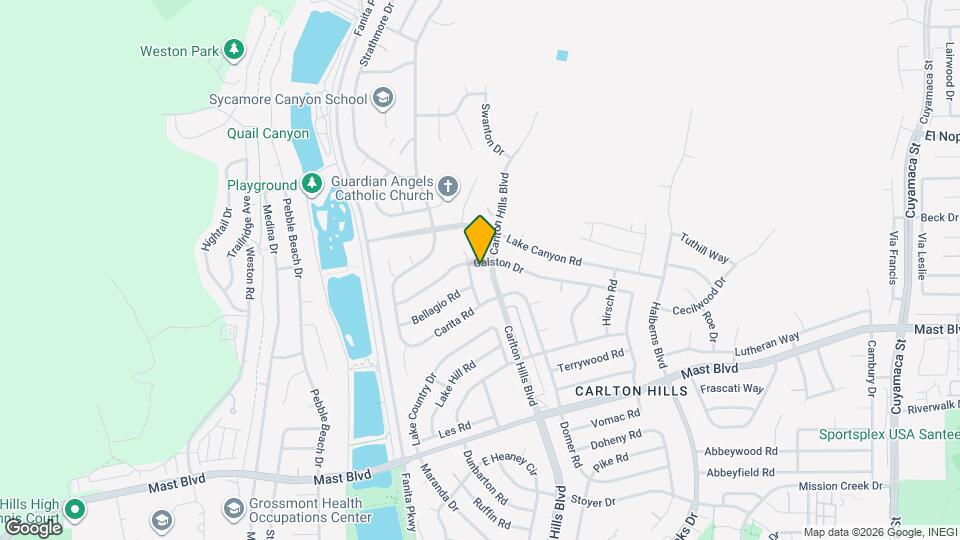 9309 Galston Dr Map and Location Details