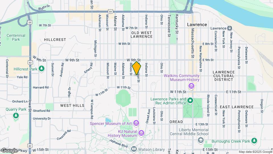1001 Mississippi St Map and Location Details