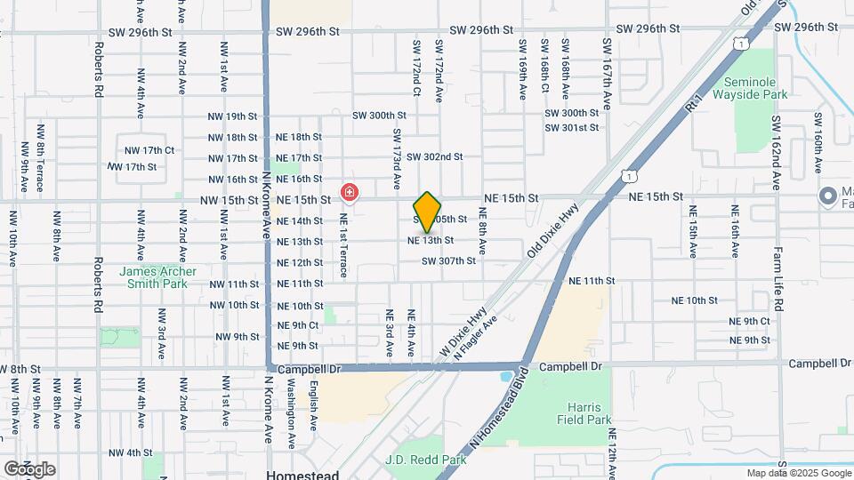498 NE 13th St Map and Location Details