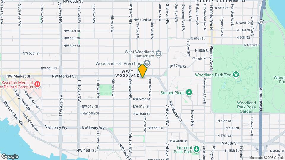 627 NW Market St Map and Location Details
