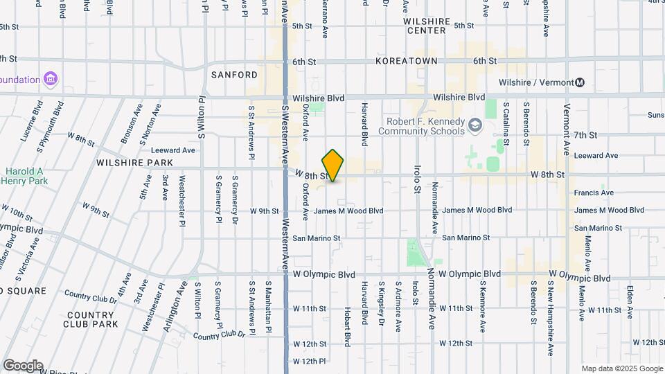 814 S Serrano Ave Mapa y Detalles de la Ubicación