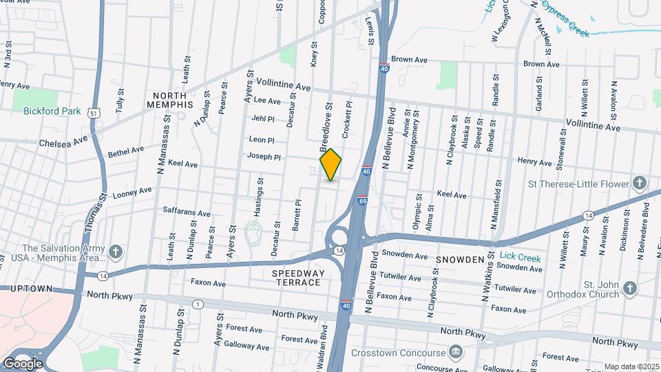 1082 Palmetto Ave Mapa y Detalles de la Ubicación