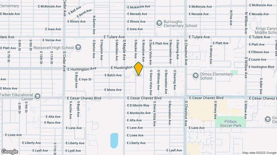 453 S Backer Ave Map and Location Details